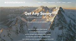 Desktop Screenshot of mountainsavvy.com